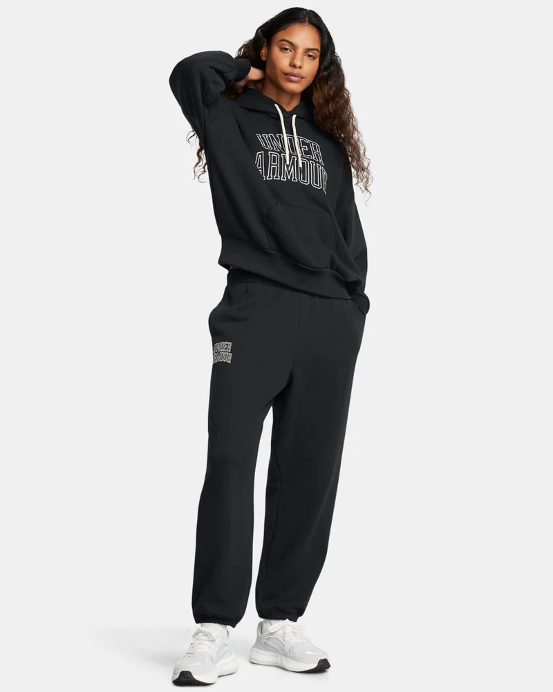 Under Armour black Women's Icon Terry Sweatpants for Women | Best Price UAE